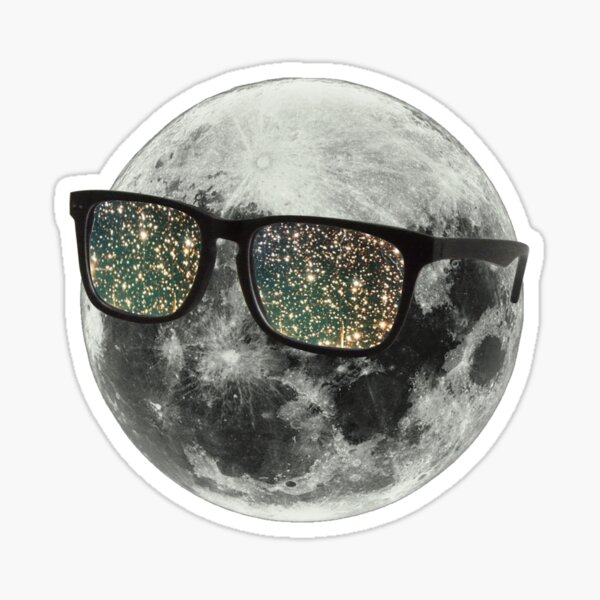 Cudi Moon Shades Sticker