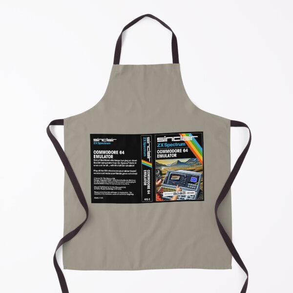 Item preview, C64 EMULATOR for the Sinclair ZX Spectrum (cassette cover) - Fantasy / Parody Game - 80s 8-bit Retro Game (Never on the Speccy!) designed and sold by RetroTeeStudio.