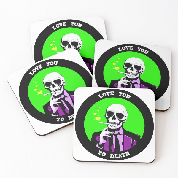 Artikelvorschau, Love You To Death Valentine Pop Art Skull entworfen und verkauft von PVSKI.