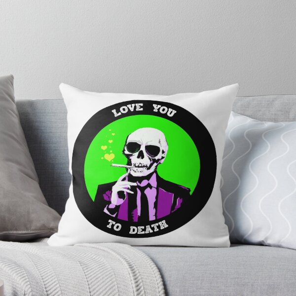 Item preview, Love You To Death Valentine Pop Art Skull designed and sold by PVSKI.