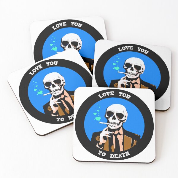 Artikelvorschau, Love You To Death Valentine Pop Art Skull entworfen und verkauft von PVSKI.