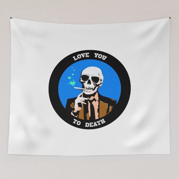 Artikelvorschau, Love You To Death Valentine Pop Art Skull entworfen und verkauft von PVSKI.