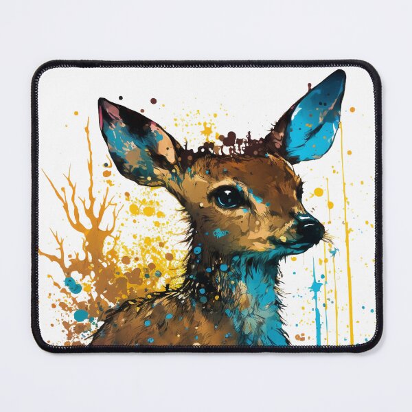 Item preview, Paint splatter fawn - pop art designed and sold by Artxplor.
