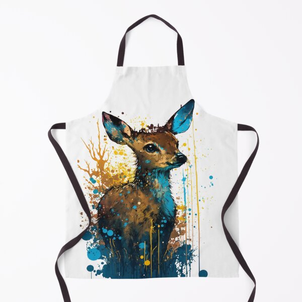 Item preview, Paint splatter fawn - pop art designed and sold by Artxplor.