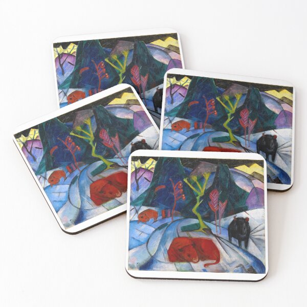 Item preview, Franz Marc Art Prints  A Bison in Winter The Red Bison Franz Marc  designed and sold by TeeARTHY.