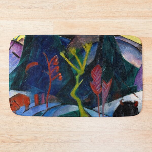 Item preview, Franz Marc Art Prints  A Bison in Winter The Red Bison Franz Marc  designed and sold by TeeARTHY.
