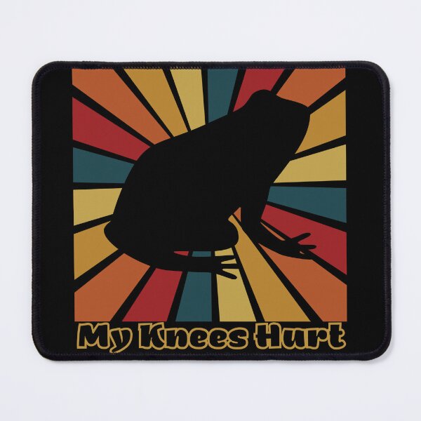 Item preview, My Knees Hurt Funny Retro Frog designed and sold by JohnnyP-Store.