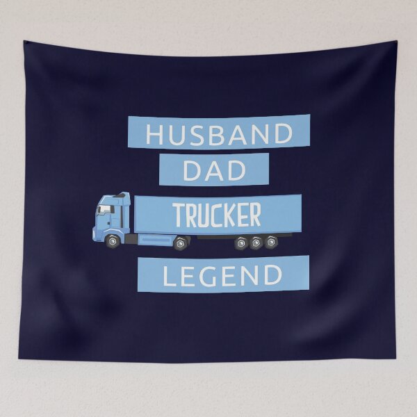 Artikelvorschau, EHEMANN VATI TRUCKER LEGEND T-SHIRT entworfen und verkauft von SeekingMeaning.