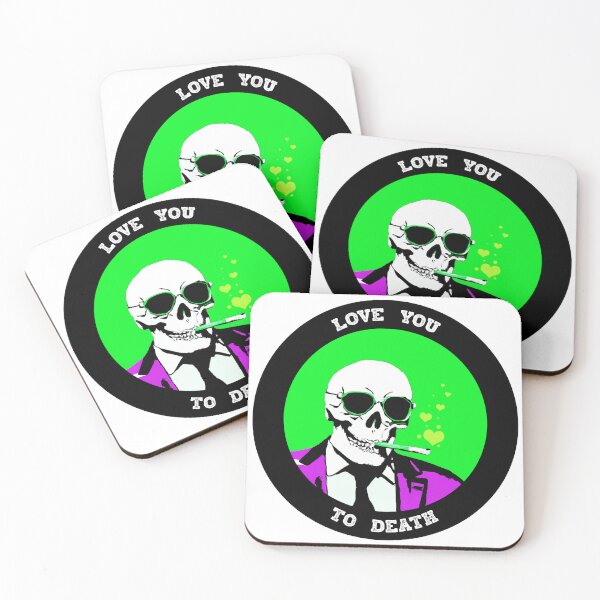 Artikelvorschau, Love You To Death Valentine Pop Art Skull entworfen und verkauft von PVSKI.