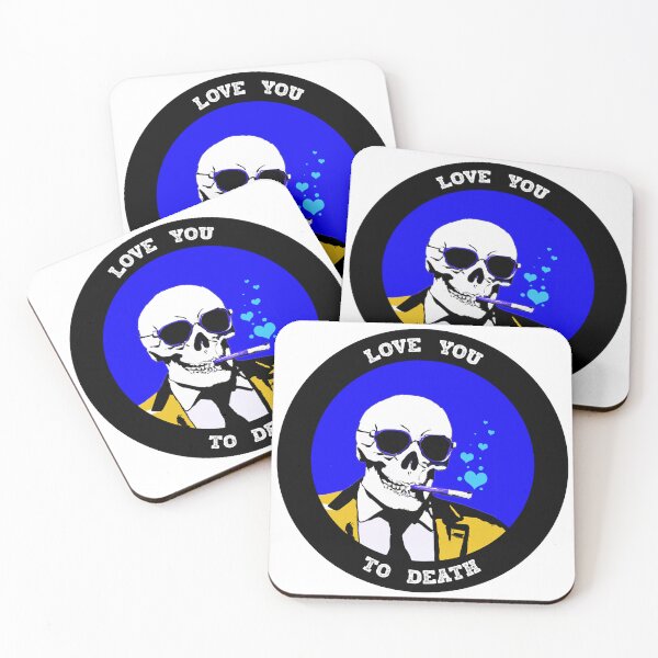 Artikelvorschau, Love You To Death Valentine Pop Art Skull entworfen und verkauft von PVSKI.