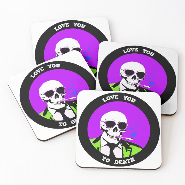 Artikelvorschau, Love You To Death Valentine Pop Art Skull entworfen und verkauft von PVSKI.