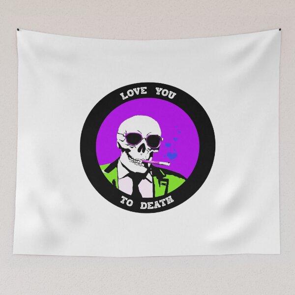 Artikelvorschau, Love You To Death Valentine Pop Art Skull entworfen und verkauft von PVSKI.