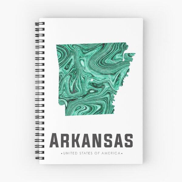 Item preview, Arkansas Map Art Abstract in Green designed and sold by Studio Grafiikka.