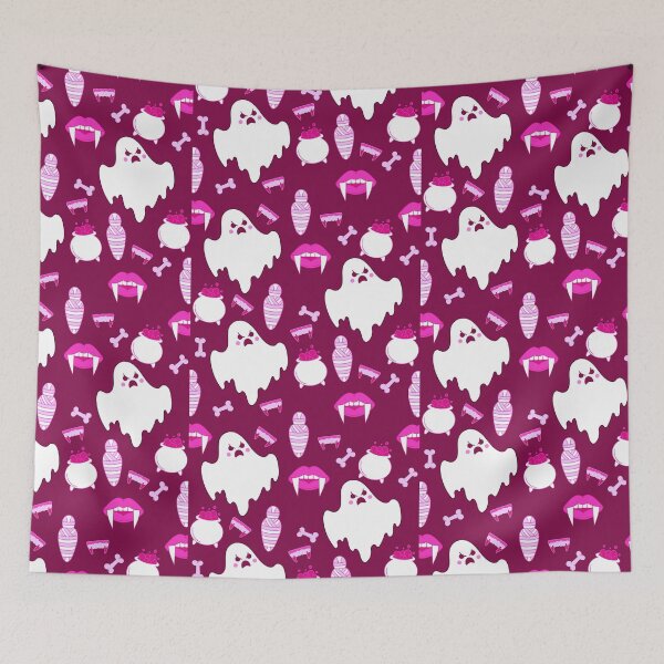 Item preview, Cute Purple Ghost Pattern designed and sold by Preslava Genova.