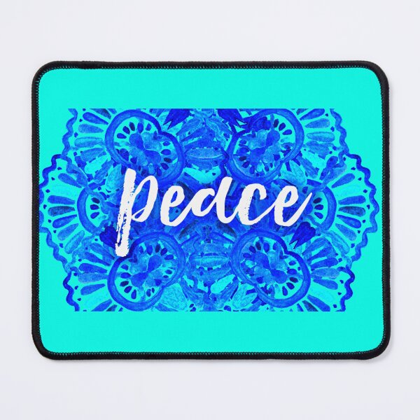 Item preview, Peace Blue Wake Aqua Painting Mandala designed and sold by ChristinasMess.
