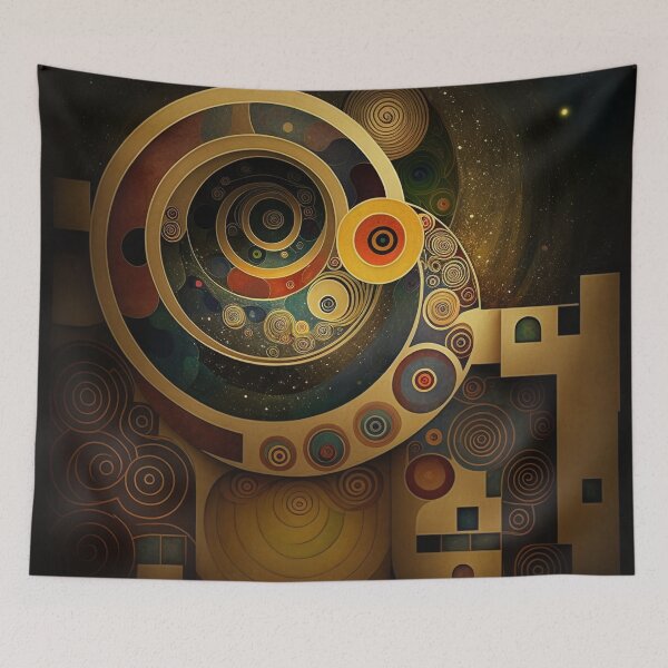 Item preview, Abstraction Klimt style No. 1 designed and sold by AGliveshop.
