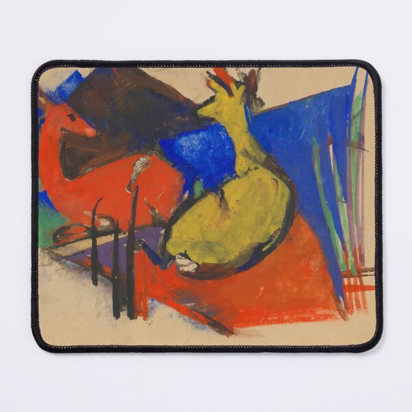 Item preview, Franz Marc Art Prints Two Deer Lying Down Franz Marc designed and sold by TeeARTHY.