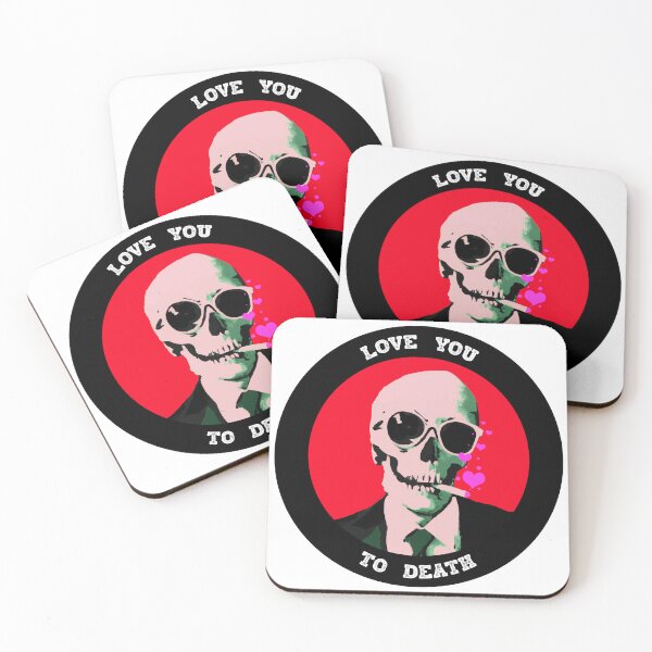Artikelvorschau, Love You To Death Valentine Pop Art Skull entworfen und verkauft von PVSKI.