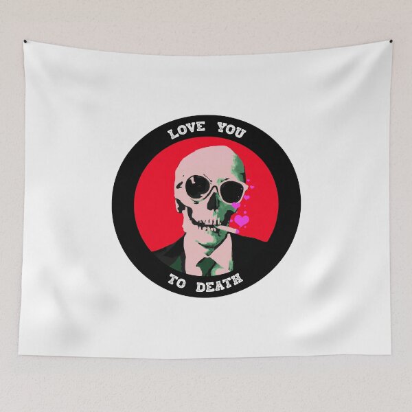 Item preview, Love You To Death Valentine Pop Art Skull designed and sold by PVSKI.