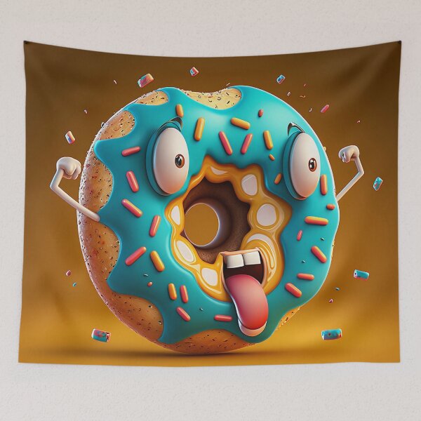 Item preview, Cartoon Donut V8 designed and sold by GummywormDesign.