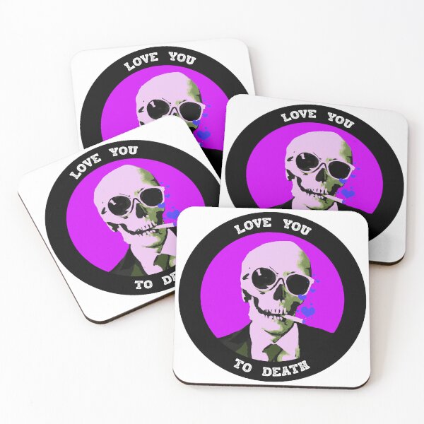 Artikelvorschau, Love You To Death Valentine Pop Art Skull entworfen und verkauft von PVSKI.