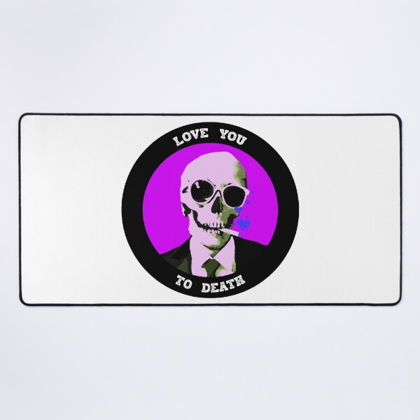 Artikelvorschau, Love You To Death Valentine Pop Art Skull entworfen und verkauft von PVSKI.