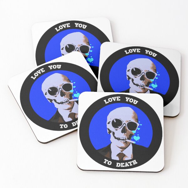 Artikelvorschau, Love You To Death Valentine Pop Art Skull entworfen und verkauft von PVSKI.