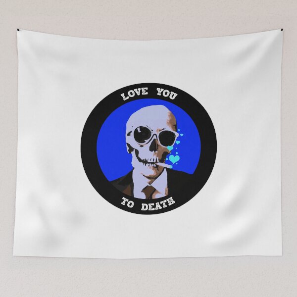 Artikelvorschau, Love You To Death Valentine Pop Art Skull entworfen und verkauft von PVSKI.