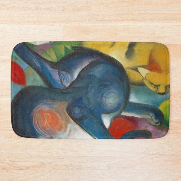 Item preview, Franz Marc Art Prints   Two Cats, Blue and Yellow  Franz Marc  designed and sold by TeeARTHY.