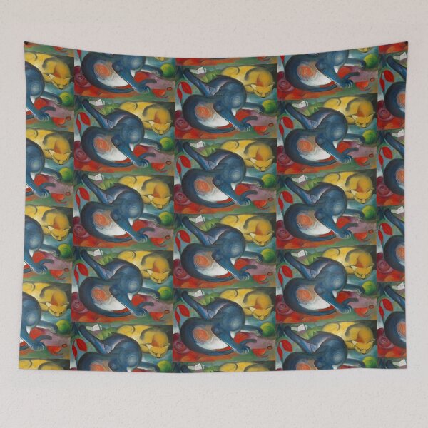 Item preview, Franz Marc Art Prints   Two Cats, Blue and Yellow  Franz Marc  designed and sold by TeeARTHY.