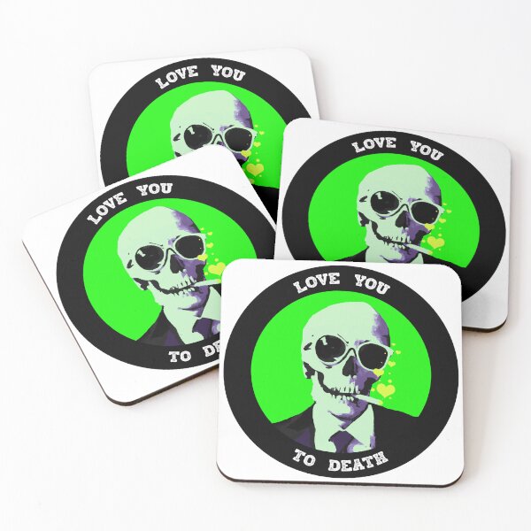 Artikelvorschau, Love You To Death Valentine Pop Art Skull entworfen und verkauft von PVSKI.