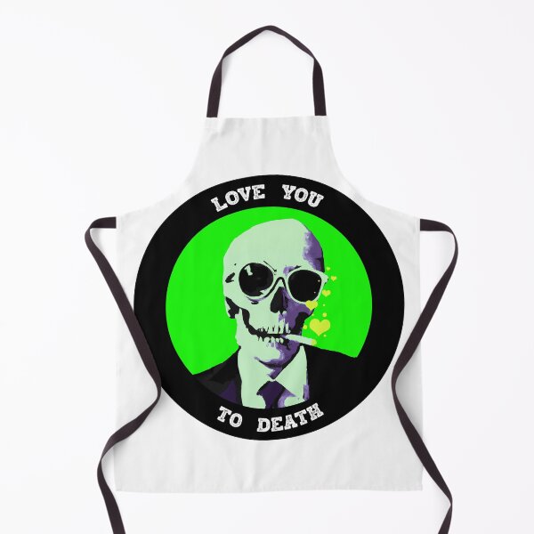 Aperçu de l'œuvre Love You To Death Valentine Pop Art Skull créée et vendue par PVSKI.