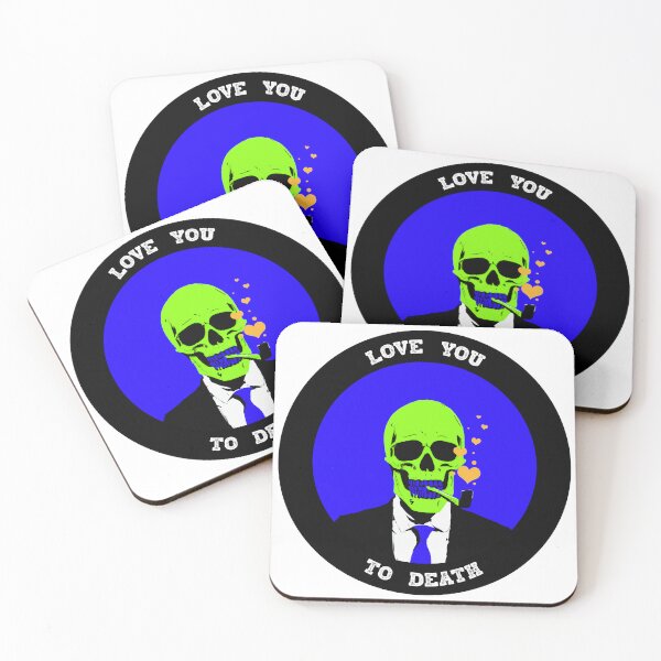 Artikelvorschau, Love You To Death Valentine Pop Art Skull entworfen und verkauft von PVSKI.