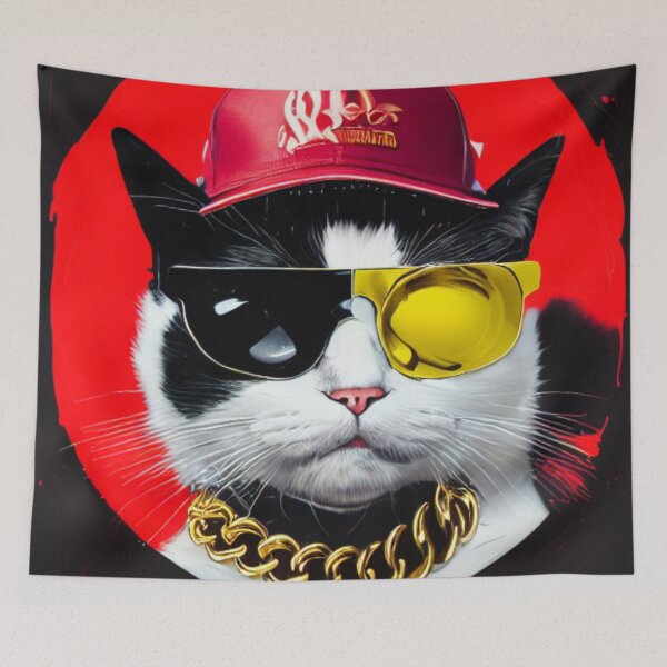 Item preview, The Majestic Mixer - The Club King - The Cat on the Ones and Twos designed and sold by WBP Mart.