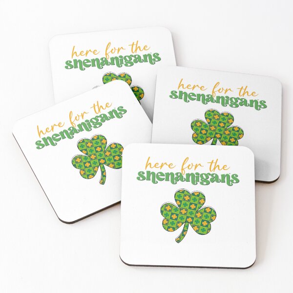 Item preview, Here For The Shenanigans Shamrock designed and sold by HappyLifeCreate.