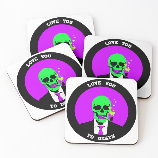 Artikelvorschau, Love You To Death Valentine Pop Art Skull entworfen und verkauft von PVSKI.