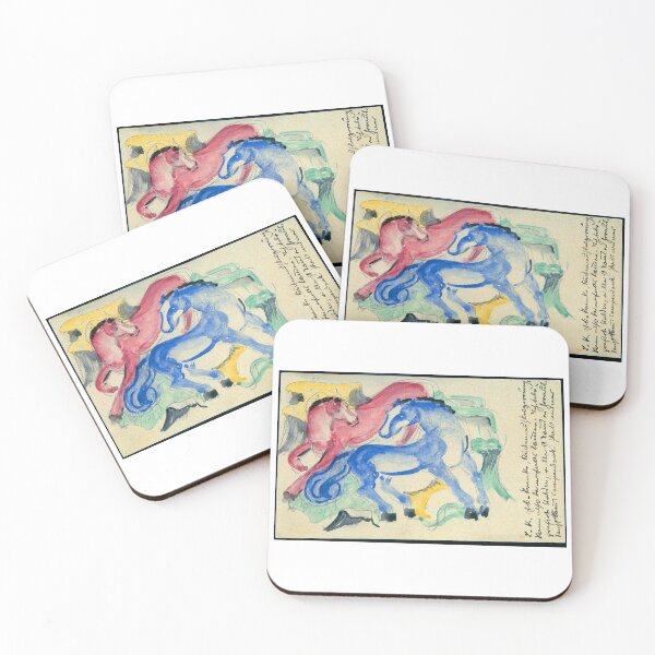 Item preview, Franz Marc Art Prints  Red and Blue Horse Franz Marc  designed and sold by TeeARTHY.