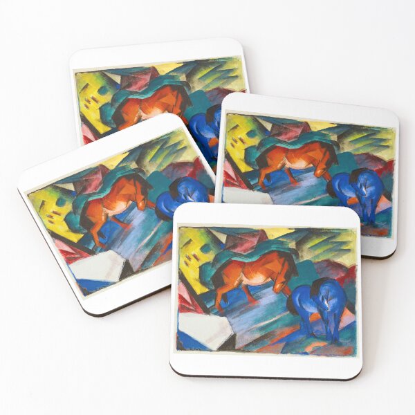 Item preview, Franz Marc Art Prints   Red and blue horse  Franz Marc  designed and sold by TeeARTHY.