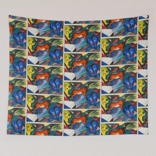 Item preview, Franz Marc Art Prints   Red and blue horse  Franz Marc  designed and sold by TeeARTHY.