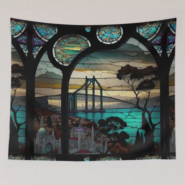 Item preview, Istanbul Sunrise over the Bosphorus Bridge designed and sold by Glassmaster.