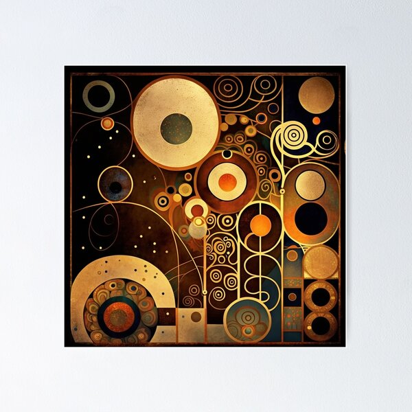 Item preview, Abstraction Klimt style No. 2 designed and sold by AGliveshop.