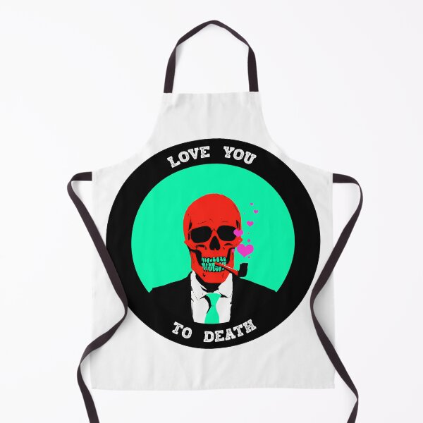 Aperçu de l'œuvre Love You To Death Valentine Pop Art Skull créée et vendue par PVSKI.