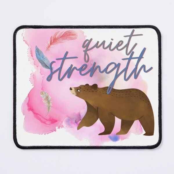 Item preview, Quiet Strength Watercolour Bear designed and sold by LoveofDog.