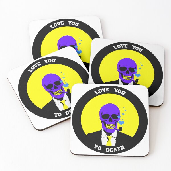 Artikelvorschau, Love You To Death Valentine Pop Art Skull entworfen und verkauft von PVSKI.