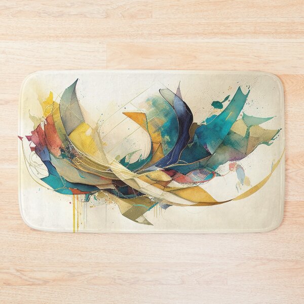 Item preview, Colorful abstract shapes geometry watercolor designed and sold by RK - Shop.