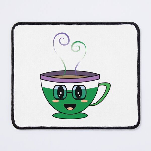 Item preview, Equalitea Genderqueer Flag Pride w/ tall glasses designed and sold by qteapiecastle.