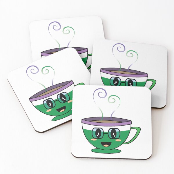 Item preview, Equalitea Genderqueer Flag Pride w/ tall glasses designed and sold by qteapiecastle.