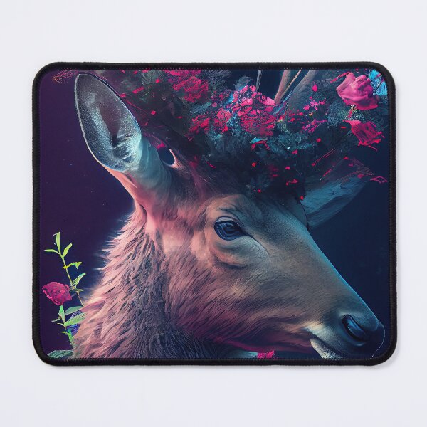 Item preview, Deer with Roses designed and sold by OccultDreams.