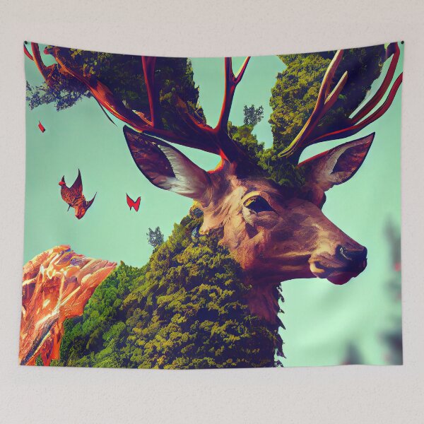 Item preview, Moss Covered Deer designed and sold by OccultDreams.
