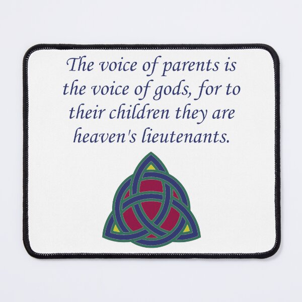 Item preview, The Voice Of Parents Is The Voice of Gods - Family Quote designed and sold by CrankyOldDude.